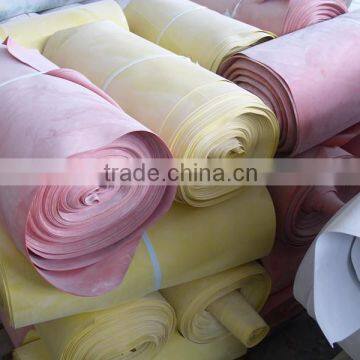 colorful rubber sheet for water proof garments