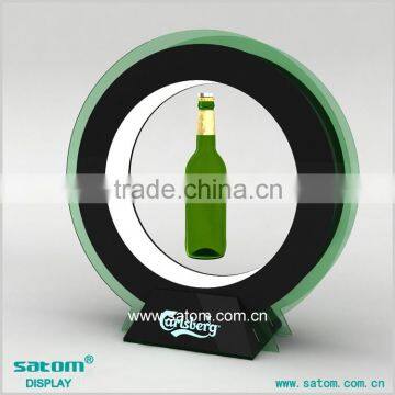 LED Bottle Stand With Magnetic Floating Display