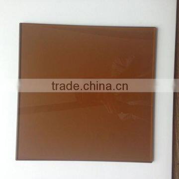 Tempered bronze tinted glass