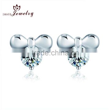 latest design!new coming products hot selling 925 silver diamond stud earrings