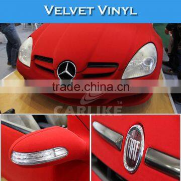 1.52x15M 5x49FT Stretchable Removable Self Adhesive Velvet Touch Film photo-3