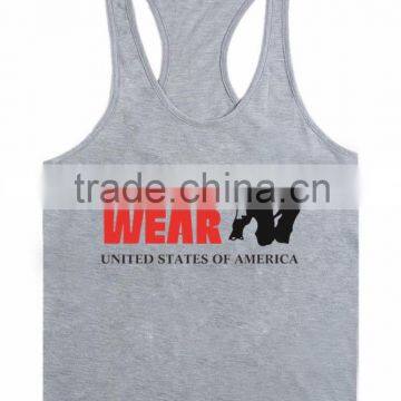 Wholesale clothing 2014 blank y back sexy men sportswear gym singlets