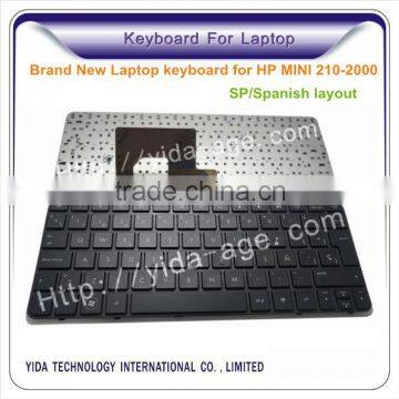 Original Laptop Keyboard For HP MINI 210-2000 with Spanish layout black