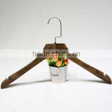 Durable vintage wooden clothes hanger