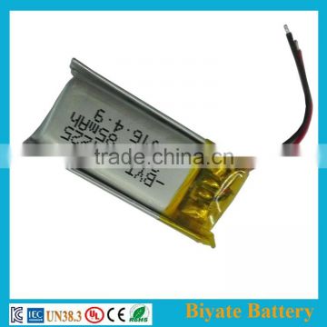 Top promotion 451225 3.7v 85mah li ion digital video battery