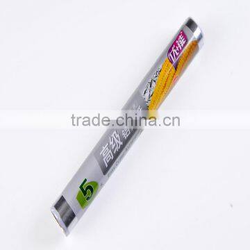 barbecue aluminium foil packed with simple plastic film