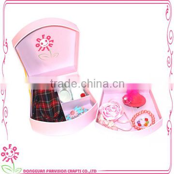 Paper gift box pink doll clothes packaging, cute doll clothes packaging