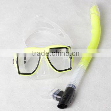 High Quality Colorful Silicon with tempered lens mask and snorkel