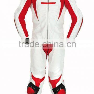 Mens Professional Motorbike Leather Racing Suit
