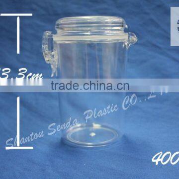 air tight acrylic clip jars, 400ml air tight jar, airtight acrylic storage jars