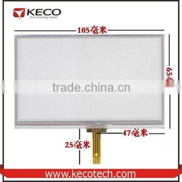 4.3 inch General 4 wire resistive 105*65 105mm*65mm HSD043I9W1 touch glass digitizer Screen