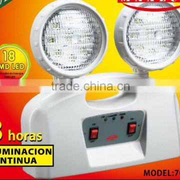 CR-7002 Twin Round Head LED Emergency Rechargeable Light photo-2