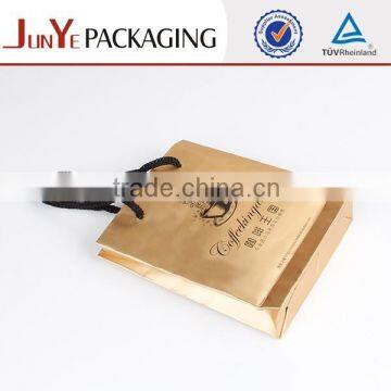 Shine Glossy Lamination Cotton Handle Tea Packing Natural Kraft Paper Bag photo-2