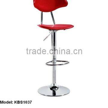 confortable swivel bar stool with backrest