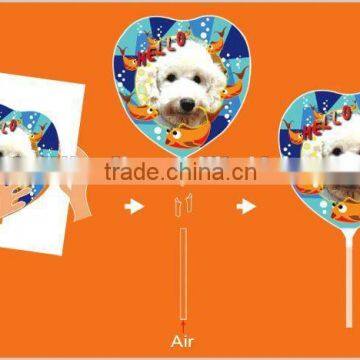 2015 Good price of DIY inkjet printing balloon with 18CM and 28CM size (round, star, heart shape)