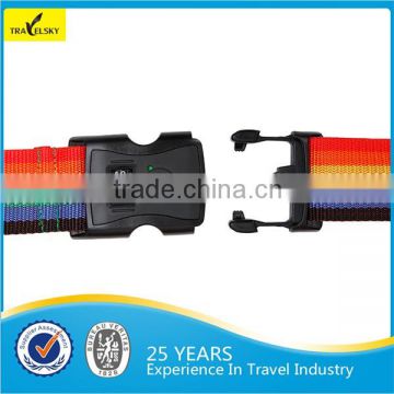 TSA lock 3-dial locking buckle luggage strap wholesale