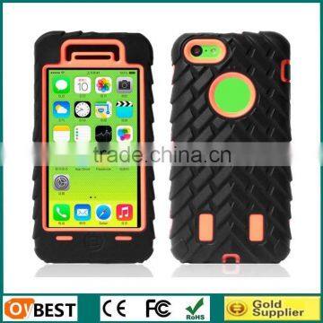 2014 Robot Series Hybrid Armor Case for Iphone 5C,PC + Silicone 3 in 1