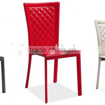 Z621-5 Modern PVC Dining Chair Cross Back Chair