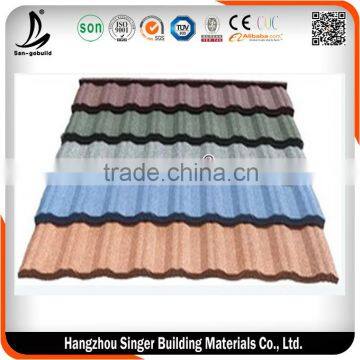1340mm*420mm Stone Coated Roofing Tile , Kenya Stone Coated Metal Roofing Tile photo-6
