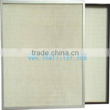 glassfiber mini-pleat HEPA filter