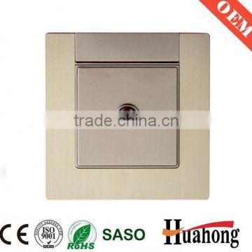 Aluminium satellite tv wall socket