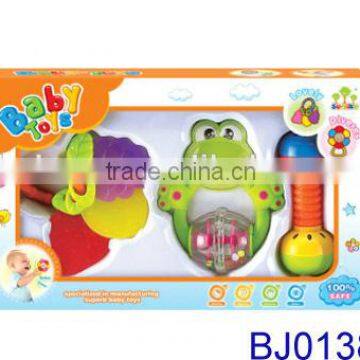 Best Christmas baby toy 3pcs plastic baby teether toy