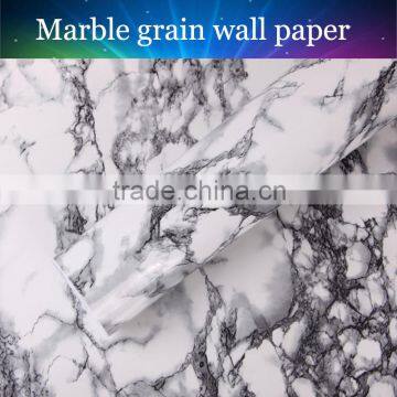 Modern style DIY wall paper Marble Sticker vinyl 1.22x50m Roll size marble film with best supply