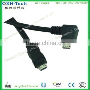 High speed Data transmission Elbow to Micro5pim USB Cable 2.0