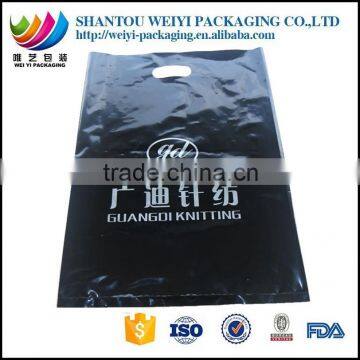 Custom print biodegradable PE plastic shopping bags for clothes