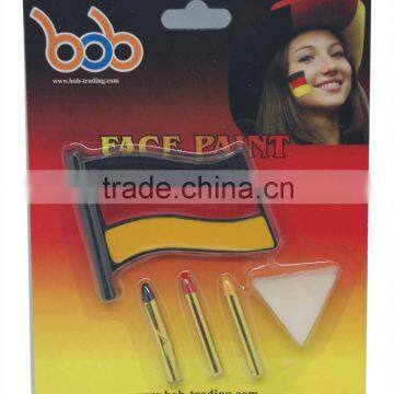bob trading OEM factory Germany face paint factory face paint make up stick Germany flag face paint