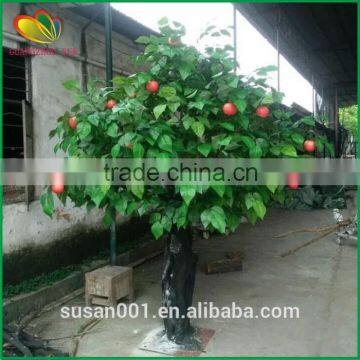 hot sale plastic apple tree handmade artificial apple tree