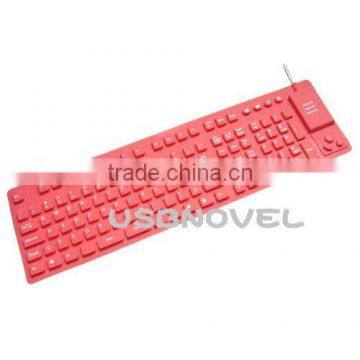 116 keys waterproof keyboard with waterproof fuction