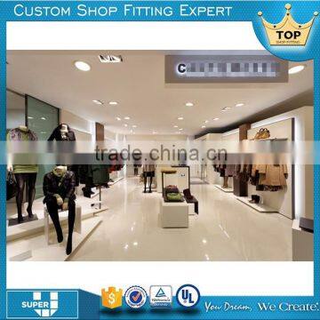 Custom good quality fashion retail clothes shop clothing store display furniture