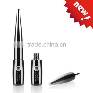 2016 luxury spray silver cosmetic eyeliner bottle with brush