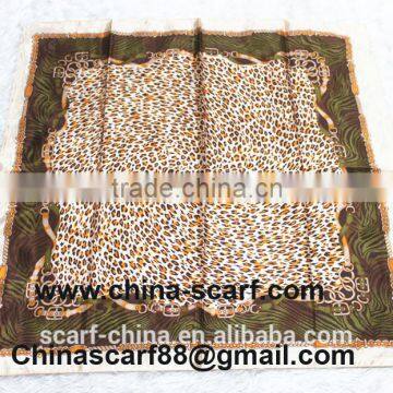 Silk Scarf Leopard Print photo-4