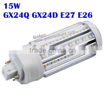 15W GX24Q 4 pins LED PL Lamp 3 years warranty led replacements of 32W CFL