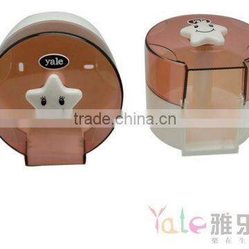 Waterproof Plastic Bathroom Tissue Box With a Smile Face Five Star for Roll Paper photo-2