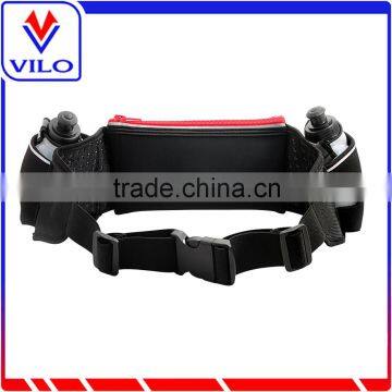 Running Belt With 2 BPA Free Water Bottles Holder/Runner Hydration Belt photo-4