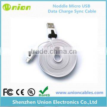 Colorful Flat Micro USB Cable for Galaxy HTC Blackberry