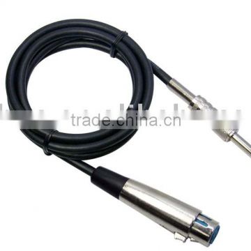 XLR Cable,Metal 6.35MM MONO Plug to XLR Jack