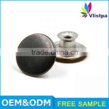 Custom Logo Wholesale metal 14mm hidden snap button