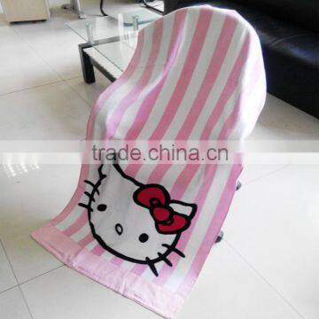 Hot Sell Fiber Reactive Printing Color Stripes Beach Towel photo-4