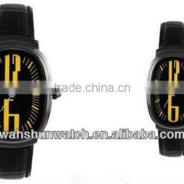 quartz wrist unique oval shape lover watches