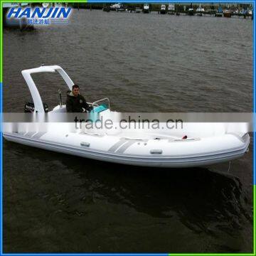 China Wholesale Fiberglass Hull Inflatable RIB Boat