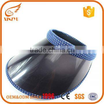 Wholesale UV protection hat circle piping wide brim sun visor cap