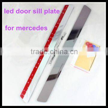 car accessory led door sill scuff plate for mercedes b.enz lights led door sill plate