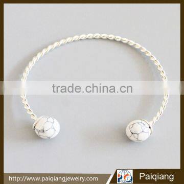 Fancy design hot sals jewelry turquoise adjustable bangle