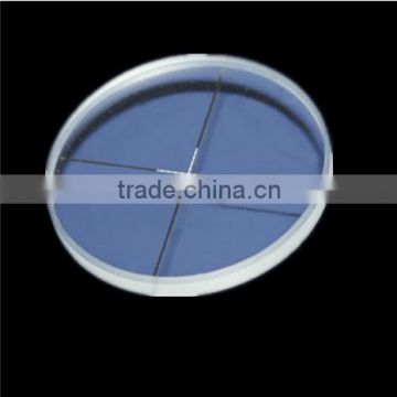 Customized optical glass etched reticle lens graticule