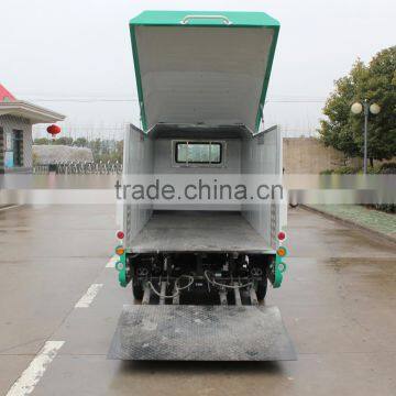 closed type Electric garbage collecting Vehicle with tail lift