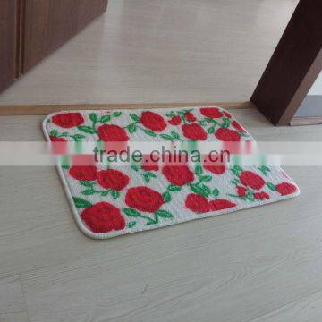 Self-adhesive door mat Rose design